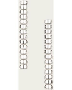 AllSaints Gia Crystal Drop Earrings - Natural