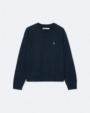 AllSaints Harlow Ramskull Raglan Sweatshirt - Blue