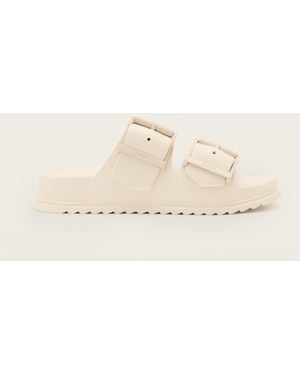 AllSaints Sian Eva Buckle Sandals - Natural