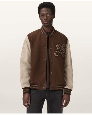 AllSaints Holloway Bomber Jacket - Brown