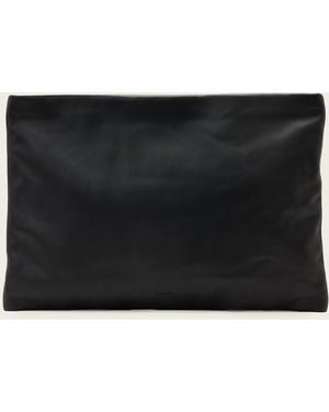 AllSaints Bettina Large Leather Clutch Bag - Black