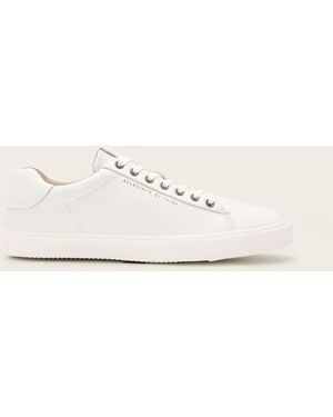 AllSaints Brody Leather Low Top Trainers - Natural