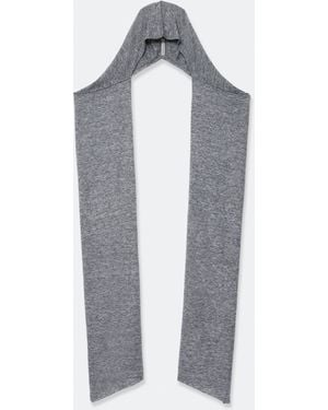 AllSaints Brioni Alpaca-Blend Hooded Scarf - Blue