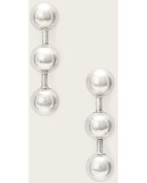 AllSaints Ebby Short Earrings - Natural