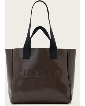 AllSaints Izzy Leather Tote Bag - Black