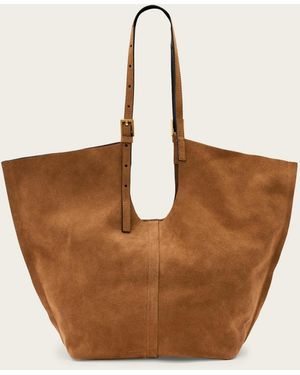 AllSaints Ara Suede Tote Bag - Brown