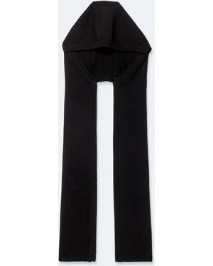 AllSaints Laura Wool Hooded Scarf - Black