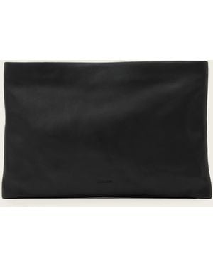 AllSaints Bettina Leather Clutch Bag - Black