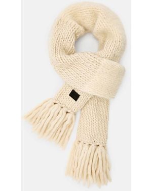 AllSaints Amber Mixed Knitted Scarf - Natural