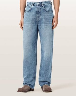 AllSaints Rivet Relaxed Slouch Denim Jeans - Blue