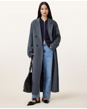 AllSaints Pheebee Oversized Coat - Blue