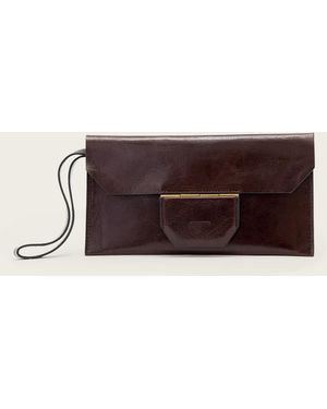 AllSaints Ursa Leather Coin Purse - Brown