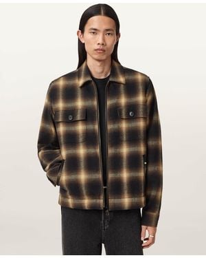 AllSaints Mathers Check Jacket - Black