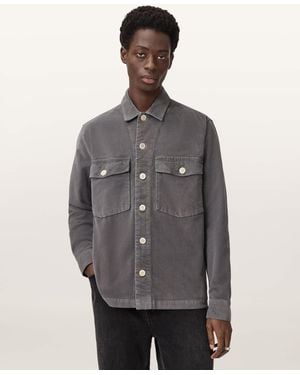 AllSaints Harrier Long Sleeve Shirt - Grey