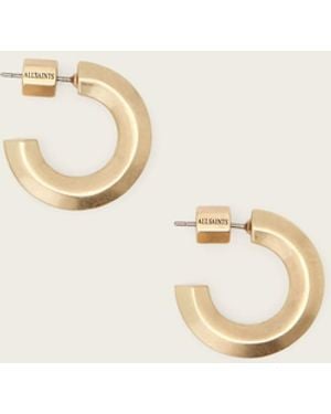 AllSaints Maeve Medium Post Back Earrings - Natural