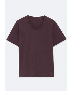 AllSaints Hela Slim-Fit Cotton T-Shirt - Purple