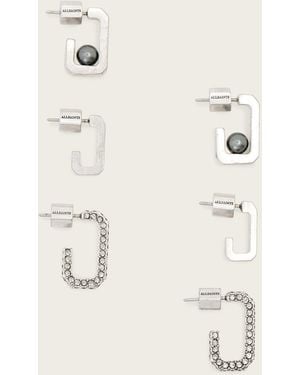AllSaints Ellie Mix Set Earrings - Natural