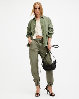 AllSaints Florence Cargo Jogger Pants - Green