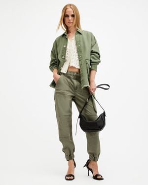 AllSaints Florence Cargo Jogger Trousers - Green