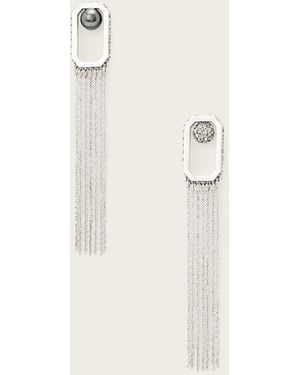 AllSaints Ellie Fringe Earrings - Natural