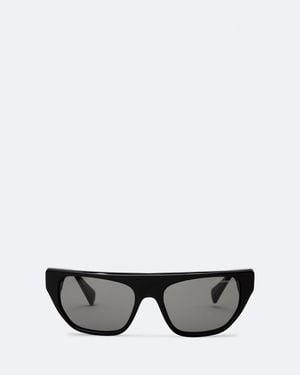 AllSaints Carys Flat-Top Cat-Eye Sunglasses - Grey
