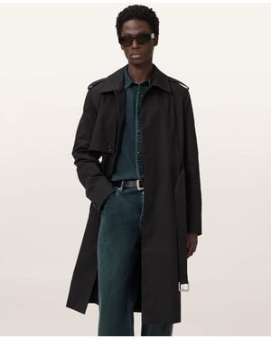 AllSaints Bastille Trench Coat - Black