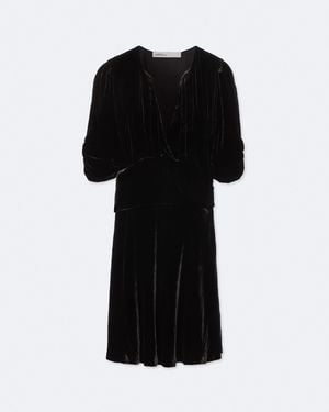 AllSaints Ena Velvet Mini Dress - Black