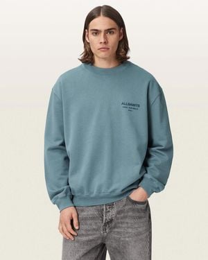AllSaints Xander Crew Neck Sweatshirt - Blue