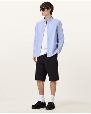 AllSaints Fletcher Long Sleeve Shirt - Blue