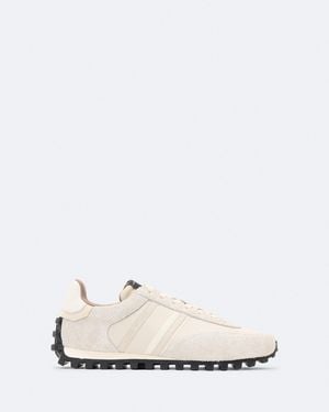AllSaints Robin Nylon And Suede Runner Sneakers - White