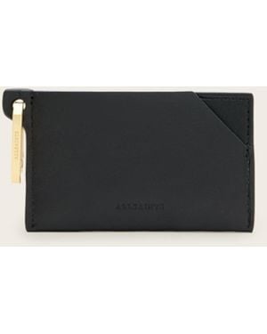 AllSaints Hex Leather Cardholder - White