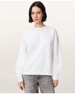 AllSaints Mabel Etta Oversized Sweatshirt - White