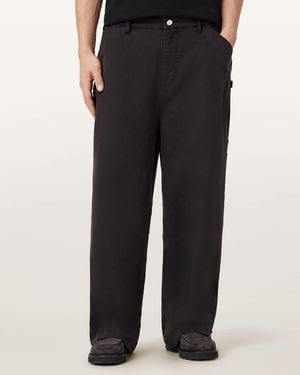 AllSaints Jackson Wide Leg Trousers - Black