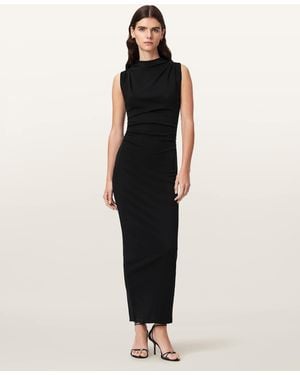 AllSaints Katarina Cowl Neck Maxi Dress - Black