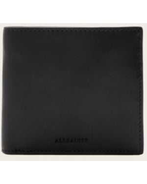 AllSaints Delph Bi-Fold Leather Wallet - White