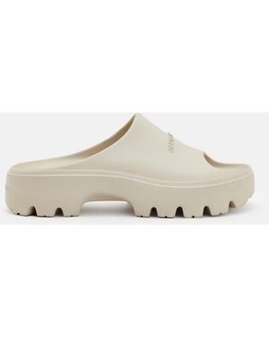 AllSaints Eclipse Flatform Sliders - White