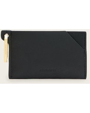AllSaints Hex Leather Cardholder - White