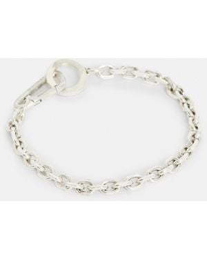 AllSaints Geo Sterling Silver Chain Bracelet - Natural