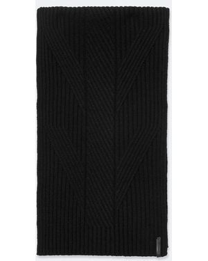 AllSaints Margo Wool-Blend Scarf - Black