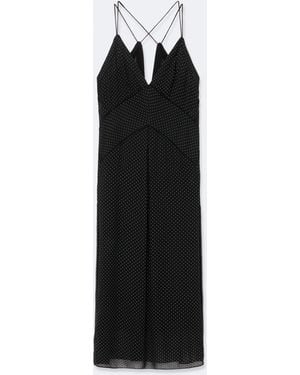 AllSaints Fawn Viscose Slip Dress - Black
