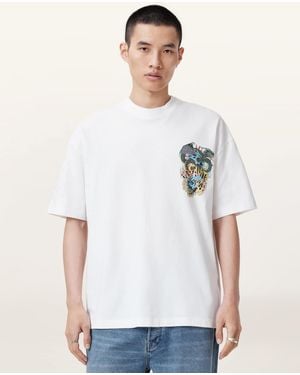 AllSaints Writher Short Sleeve T-Shirt - White