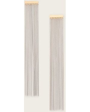 AllSaints Corrine Long Earrings - Natural