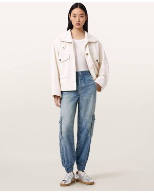 AllSaints Selma Illusion Trousers - Blue