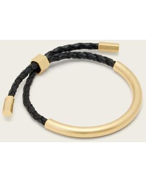 AllSaints Esta Tube Leather Bracelet - Natural