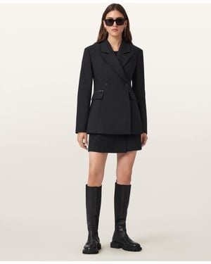 AllSaints Mimmie Asymmetric Skort - Black