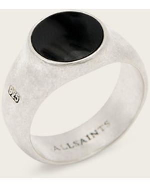 AllSaints Spike Onyx Stone Ring - Natural