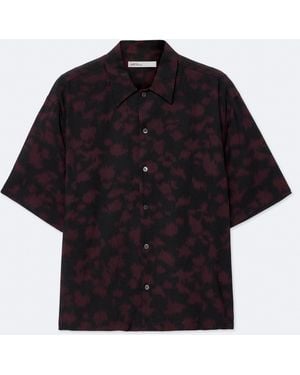 AllSaints Leo Oversized Leopard-Print Shirt - Black