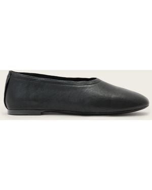 AllSaints Hailee Leather Ballet Flats - Natural