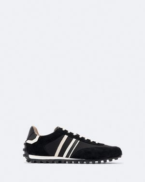 AllSaints Robin Nylon And Suede Runner Sneakers - White