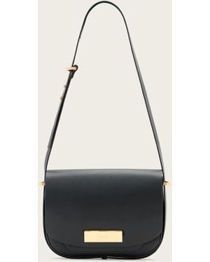 AllSaints Etta Leather Satchel Bag - White
